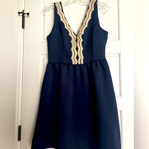 💙💛NWT Lilly Pulitzer Rory Dress in Navy- Sz.M 💛💙